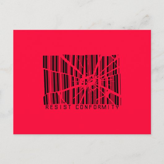 適合性に抵抗する ポストカード (正面)