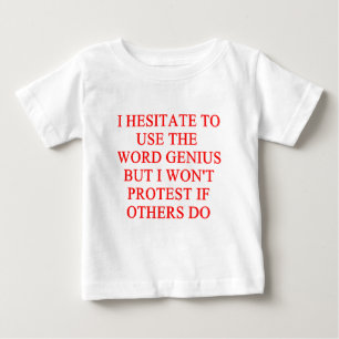 適度な天才冗談 ベビーTシャツ