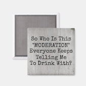 適度に飲む マグネット (正面/裏面)