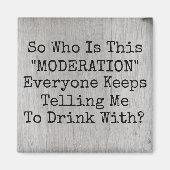 適度に飲む マグネット (正面)