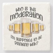 適度（飲酒） ストーンコースター (正面)
