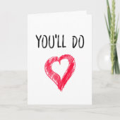 適当でいい、皮肉、面白い、失礼なバレンタインデー カード (正面)