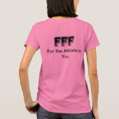 適当なおもしろいのフェミニンなグループのTシャツ Tシャツ (裏面)