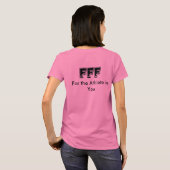 適当なおもしろいのフェミニンなグループのTシャツ Tシャツ (裏面フル)