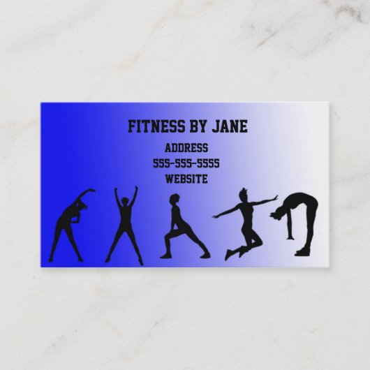 適当な青 名刺 (正面)