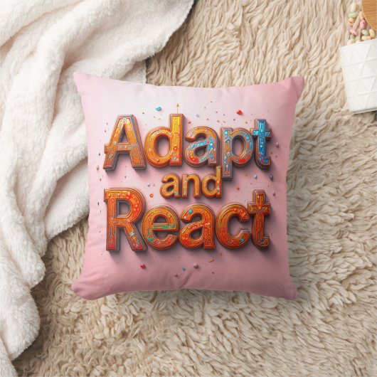 適応と反応 クッション (ブランケット)