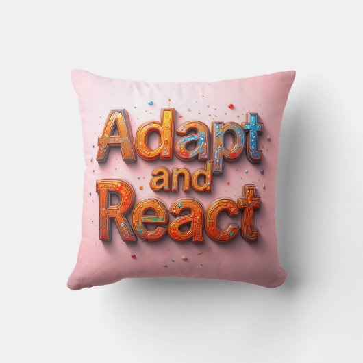 適応と反応 クッション (裏面)