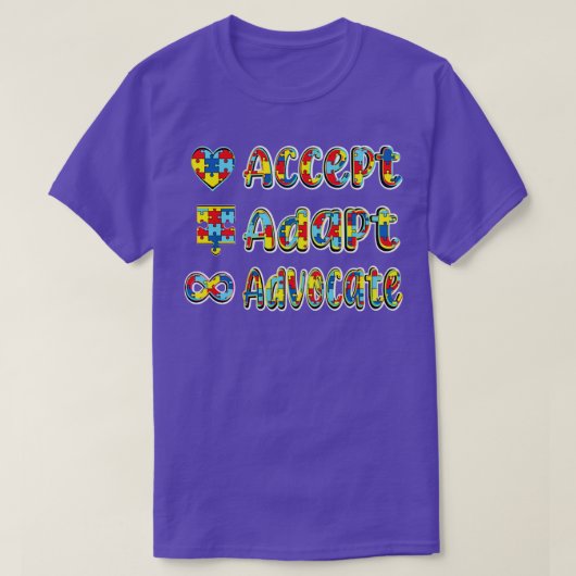 適応と支持を受け入れる Tシャツ (デザイン正面)