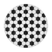 適応サッカーボールパターン白黒 カッティングボード (正面)
