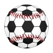 適応サッカーボールパターン白黒 野球ボール (正面)