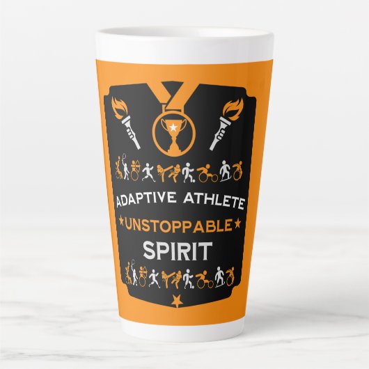 適応不能スポーツギフト カフェラテマグ (正面)