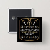 適応不能スポーツギフト 缶バッジ (正面&裏面)