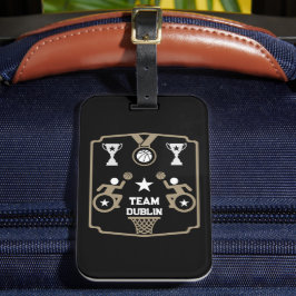 適応不能バスケットボール ラゲッジタグ