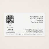 適応型ビジネス冬プロモーションギフト券 (裏面)