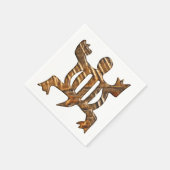 適応性のアフリカのAdinkraのシンボル。 スタンダードカクテルナプキン (角)