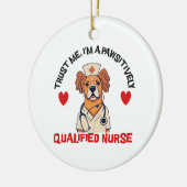 適格ナース セラミックオーナメント (左)