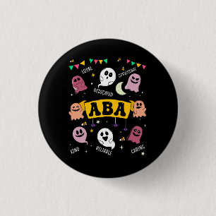 適用動作解析ABAハロウィーンカット不気味 缶バッジ