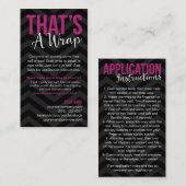 適用指示の名刺 名刺 (正面/裏面)