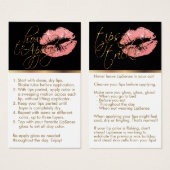 適用方法とヒント – Coralグリッター唇 (正面&裏面)