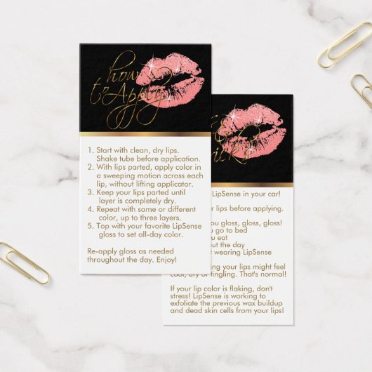 適用方法とヒント – Coralグリッター唇 (オフィス)