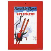 適用範囲が広いフライヤのSplitkeinの木のスキー広告宣伝 クリップボード (裏面)