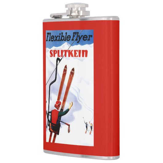 適用範囲が広いフライヤのSplitkeinの木のスキー広告宣伝 フラスク (左)