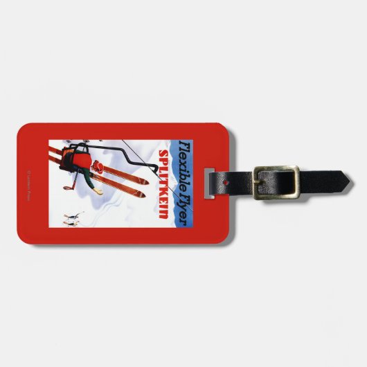 適用範囲が広いフライヤのSplitkeinの木のスキー広告宣伝 ラゲッジタグ (正面横)
