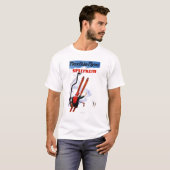 適用範囲が広いフライヤのSplitkeinの木のスキー広告宣伝 Tシャツ (正面フル)