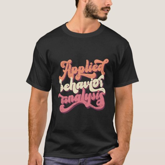 適用行動分析作業Rbt Abaセラピスト Tシャツ (正面)