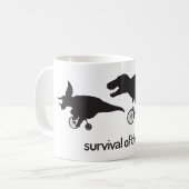 適者生存のマグ コーヒーマグカップ (正面左)