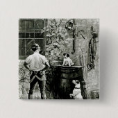 適者生存 缶バッジ (正面)