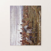 遭遇、ネイティブアメリカン(ブラックフット語)のパズル ジグソーパズル (縦)