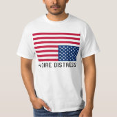 遭難の上下逆の旗 Tシャツ (正面)