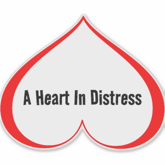 遭難中のハート シール (正面)