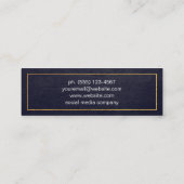 遭難紫金ゴールド 縁ど スキニー名刺 (裏面)