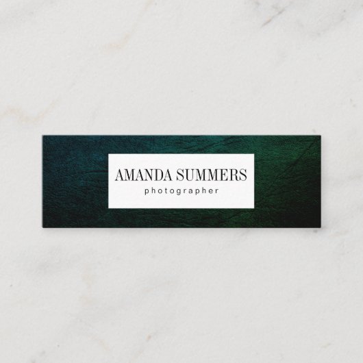 遭難緑色 スキニー名刺 (正面)