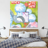 遵守フォークアートバイアンヤ キャンバスプリント (インサイチュ (寝室))