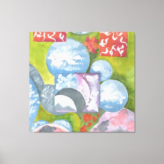 遵守フォークアートバイアンヤ キャンバスプリント (正面)