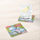 遵守フォークアートバイアンヤ スクエアペーパーコースター (インサイチュ)