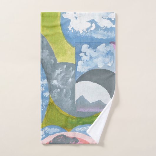 遵守フォークアートバイアンヤ バスタオルセット (ハンドタオル)