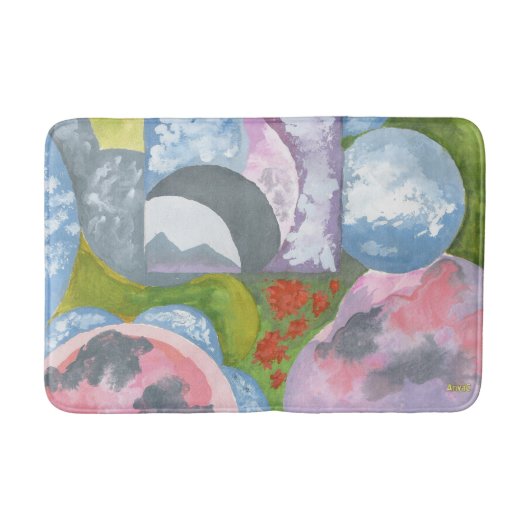 遵守フォークアートバイアンヤ バスマット (正面)