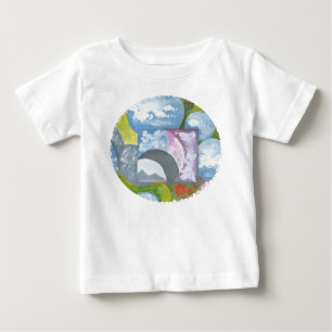 遵守フォークアートバイアンヤ ベビーTシャツ