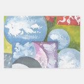 遵守フォークアートバイアンヤ ラッピングペーパーシート (正面3)