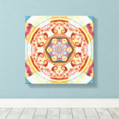 遷移の時間のためのマンダラ4キャンバスプリント キャンバスプリント (インサイチュ (ウッドフロア))