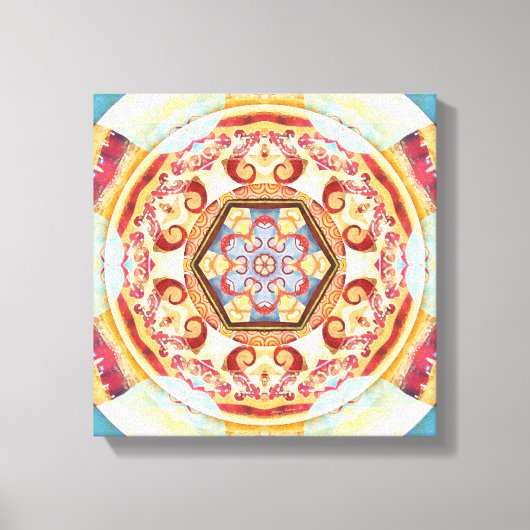 遷移の時間のためのマンダラ4キャンバスプリント キャンバスプリント (正面)