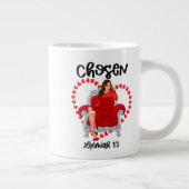 選ばれたエレミヤ1:5バレンタインガレントニンズデイバイゴー ジャンボコーヒーマグカップ (右)