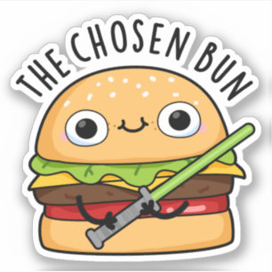 選ばれたパンおもしろいフードウォリアーBun Pun シール