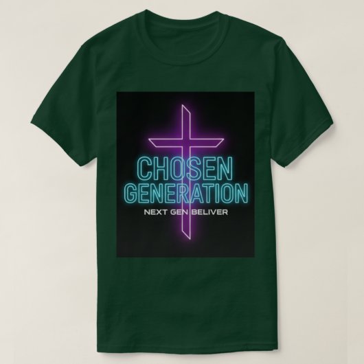 選ばれた世代のクリスチャン メンズTシャツ Tシャツ (デザイン正面)