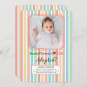 選ばれた写真と愛された写真の採用に関する発表 招待状 (正面/裏面)