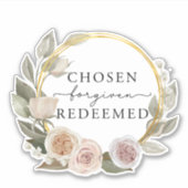 選ばれた引用文キリスト教聖書聖句シール シール (正面)